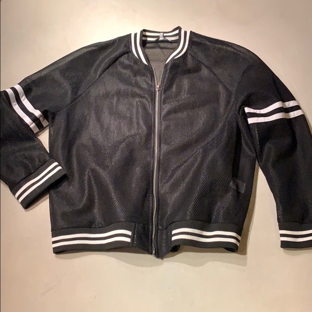 Mesh Bomber Jacket